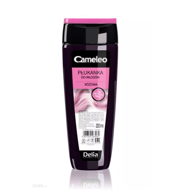 Delia Cosmetics, różowa płukanka do włosów