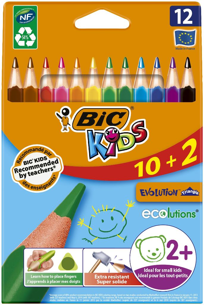 BIC® Kids Evolution® Triangle Ecolutions kredki ołówkowe  