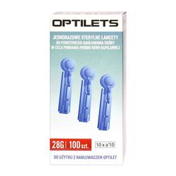 OptiLets, jednorazowe, sterylne lancety, 100 szt.