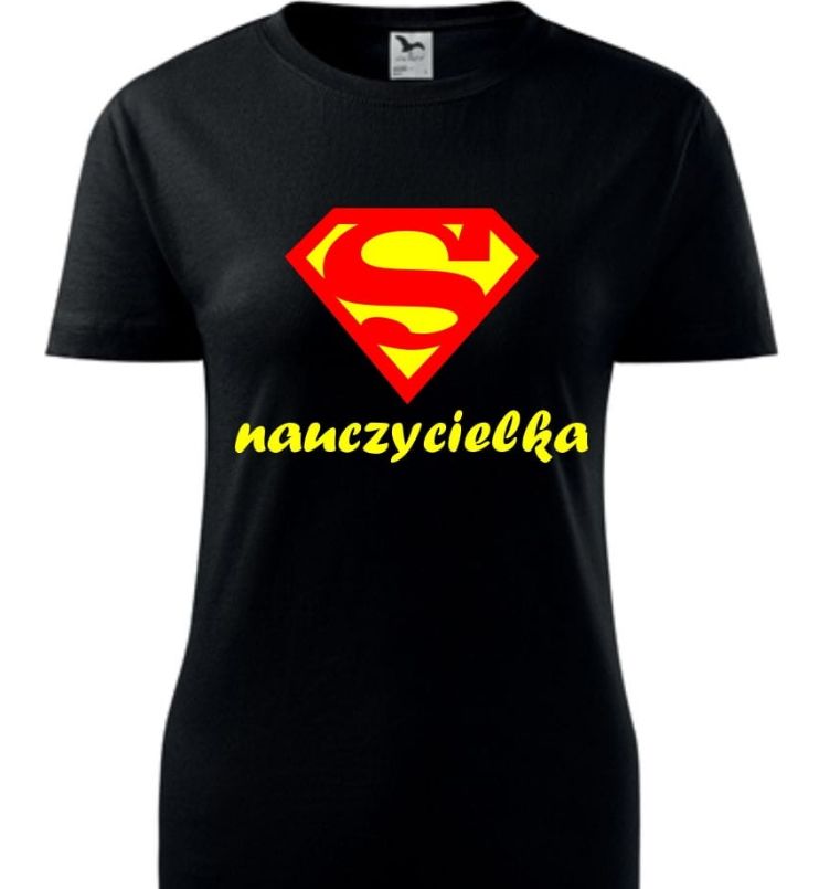 T-shirt superbohaterki dla nauczycielki