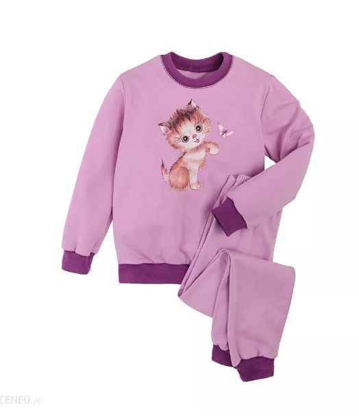 Fioletowa piżamka do przedszkola, dziewczęca, Tup Tup